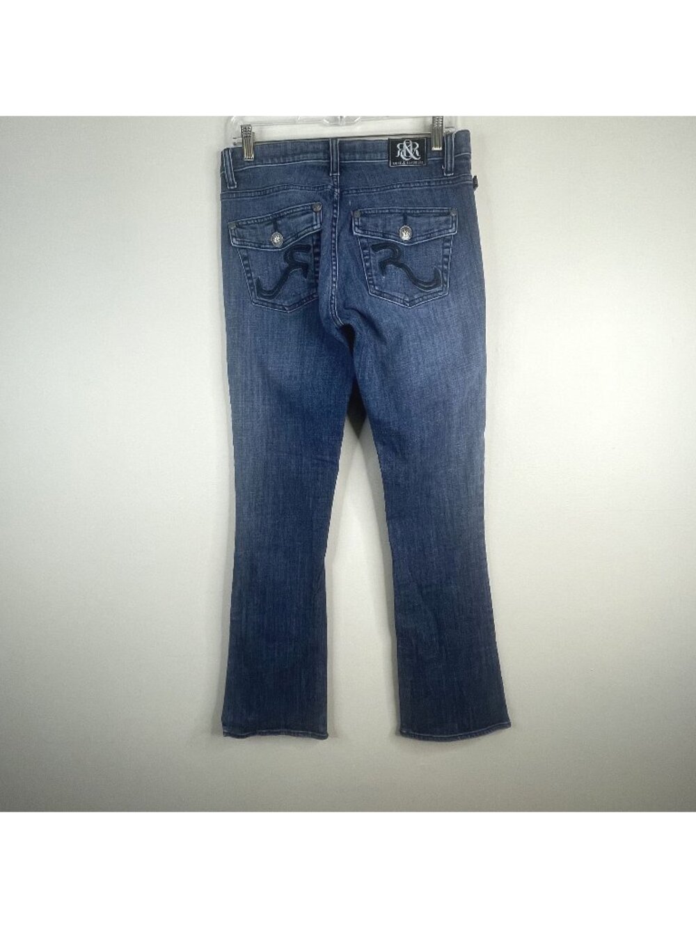Rock & Republic Jeans Womens 10 Kasandra Boot Cut Embroidered Mid Rise Classic